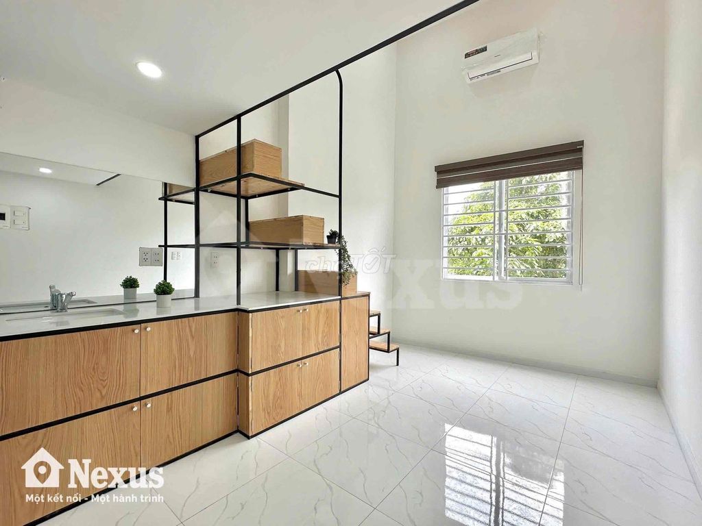 Phòng gác hộp Nguyễn Văn Linh 27m² giá 4.6 triệu - Full nội thất mới keng