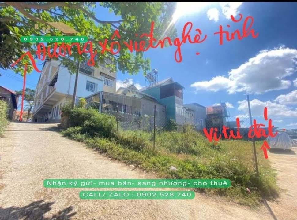 Đất 139m² Xô Viết Nghệ Tĩnh, Phường 7 Đà Lạt - Giá 6.8 Tỷ, Phù Hợp Kinh Doanh