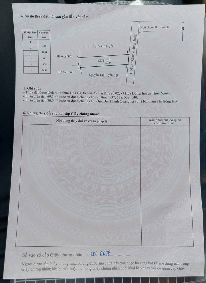 Lô đất Thủy Nguyên Hải Phòng 80m² giá chỉ 1.58 tỷ - Ngõ ô tô thuận tiện!