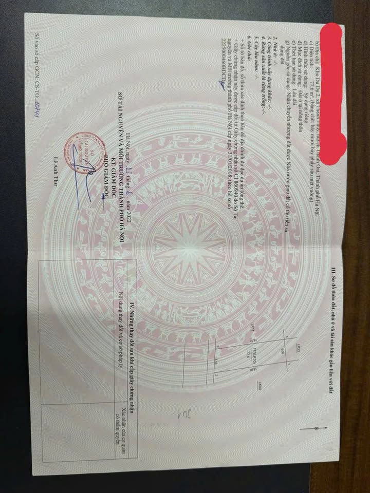 Đất nền Tam Hưng, Thanh Oai 77m² giá 7.76 tỷ - Vị trí đắc địa, đầu tư sinh lời!