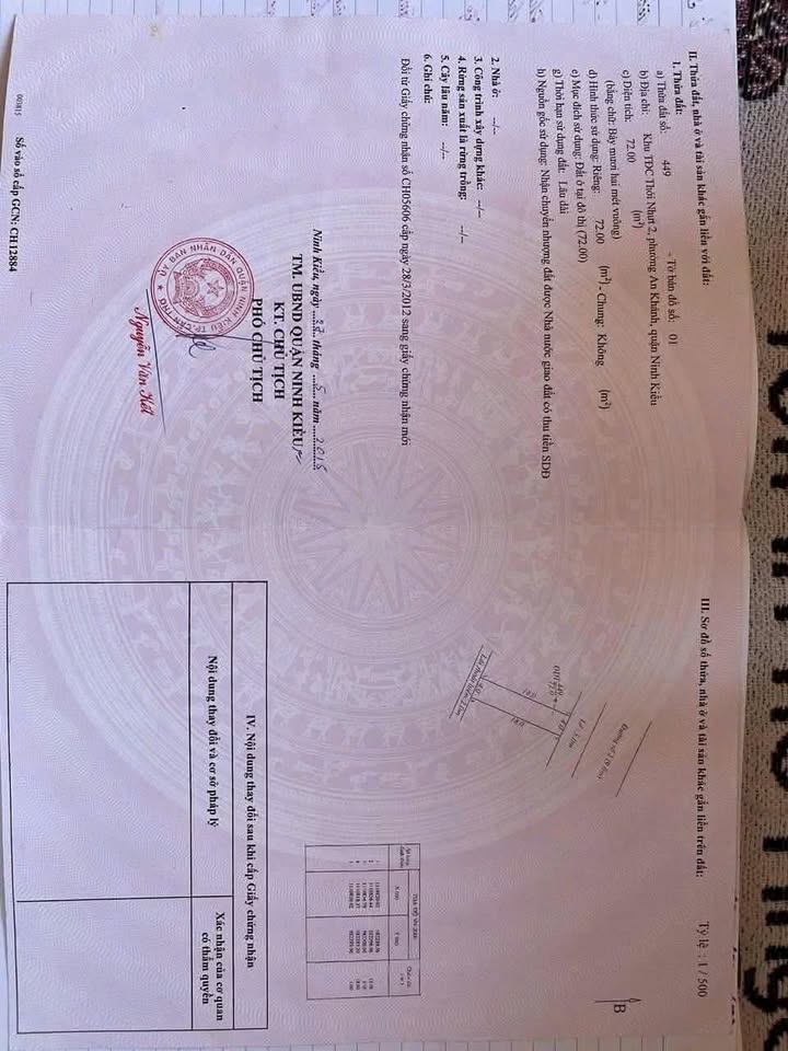 Bán đất mặt tiền đường Trần Văn Long, Cần Thơ - Giá 3,7 tỷ - Sổ hồng chính chủ!