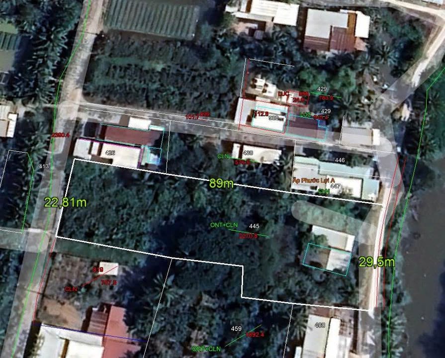 Lô đất 2 mặt tiền Phước Hậu, Vĩnh Long 2270.8m² giá 8 tỷ - Đầu tư sinh lời ngay!