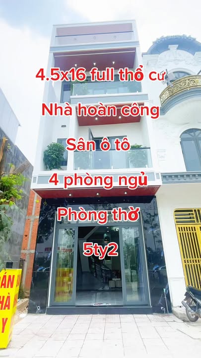 Nhà phố Bình Chuẩn, Thuận An 72m² giá 5.2 tỷ - Full nội thất, chính chủ bán gấp!