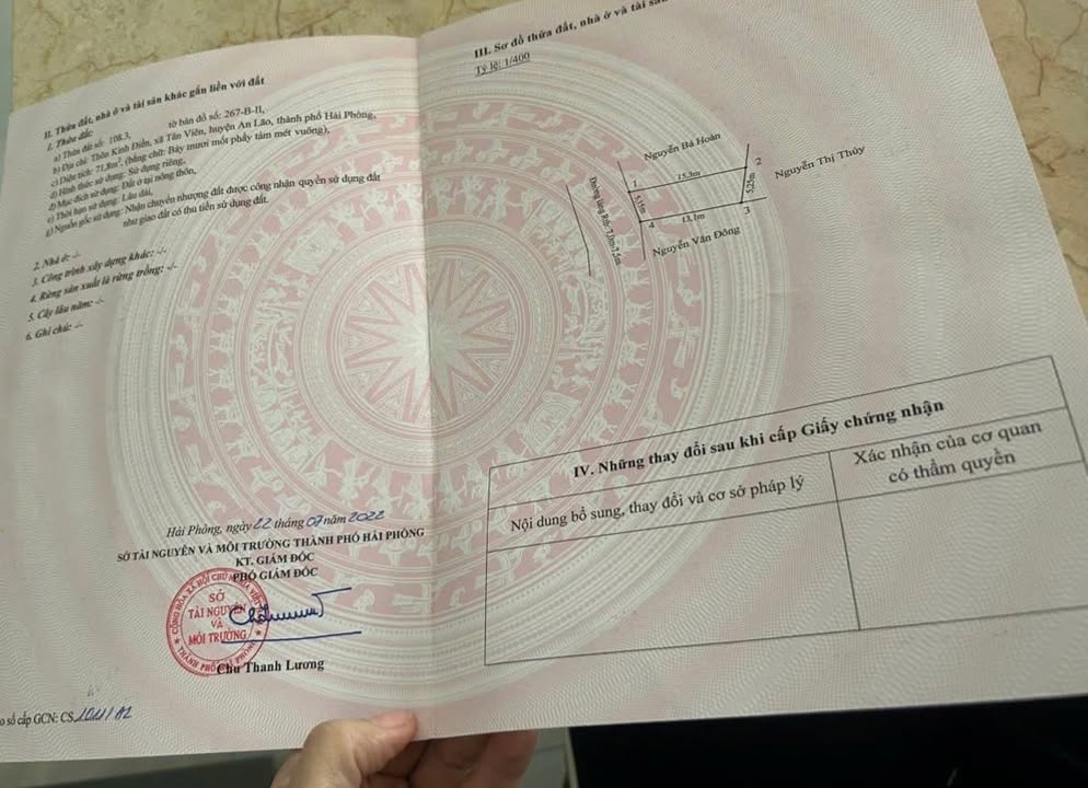 Đất mặt đường Tân Viên, An Lão, Hải Phòng 72m² chỉ 1.09 tỷ - Đầu tư sinh lời cao!