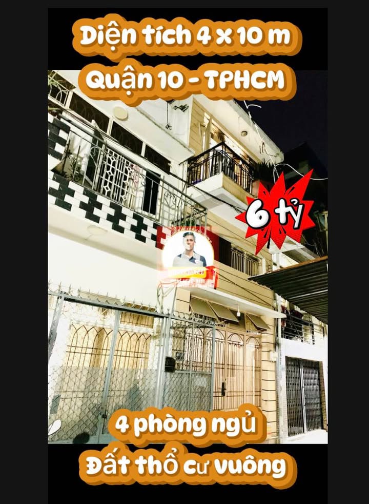 Nhà phố Cách Mạng Tháng 8, Quận 10, 38m² giá 6 tỷ - Sổ hồng chính chủ, công chứng ngay!