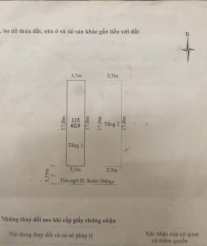 Nhà 3 tầng đường Xuân Diệu, Thanh Hóa 63m² giá 5 tỷ - Hướng Nam, tiện nghi đầy đủ!