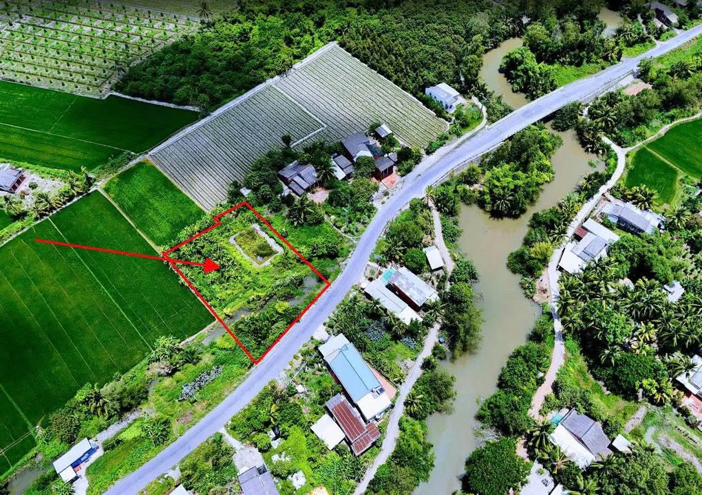 Đất mặt tiền đường 909, Mang Thít, Vĩnh Long 1305.8m² - Giá chỉ 1.5 tỷ VND!