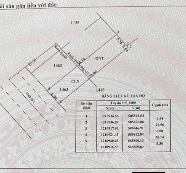 Đất nền Tỉnh Lộ 2 Củ Chi 180m² giá 5.5 tỷ - Đầu tư sinh lời ngay!