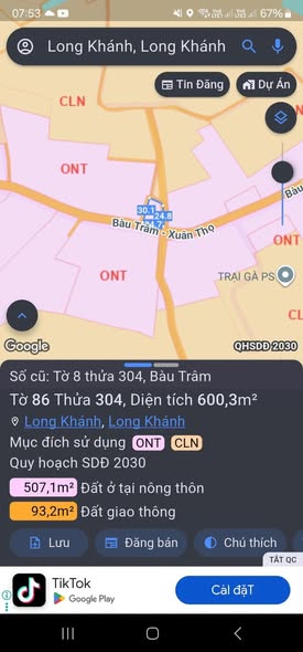 Đất nền 600m² Bàu Trâm, Long Khánh, Đồng Nai giá 2,65 tỷ - Đầu tư sinh lời ngay!