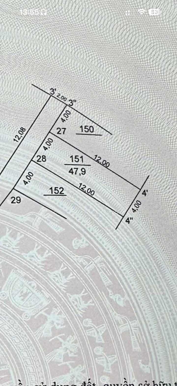 Đất nền Diễn Mỹ, Diễn Châu 47.9m² giá 4 tỷ - Tiềm năng tăng giá mạnh!