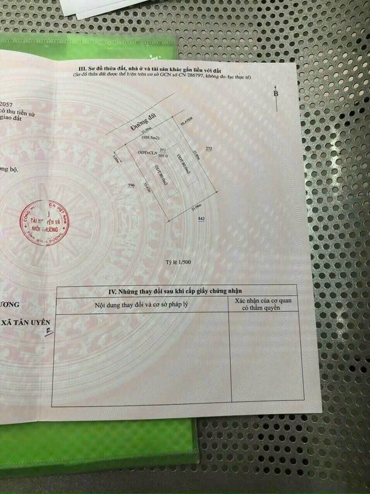 Đất mặt tiền đường Uyên Hưng Tân Uyên 693m² giá 6.5 tỷ - Đầu tư sinh lời ngay!