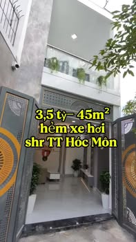 Nhà 2 tầng 45m² tại Thị Trấn Hóc Môn, giá 3.5 tỷ – Ô tô vào tận nhà!