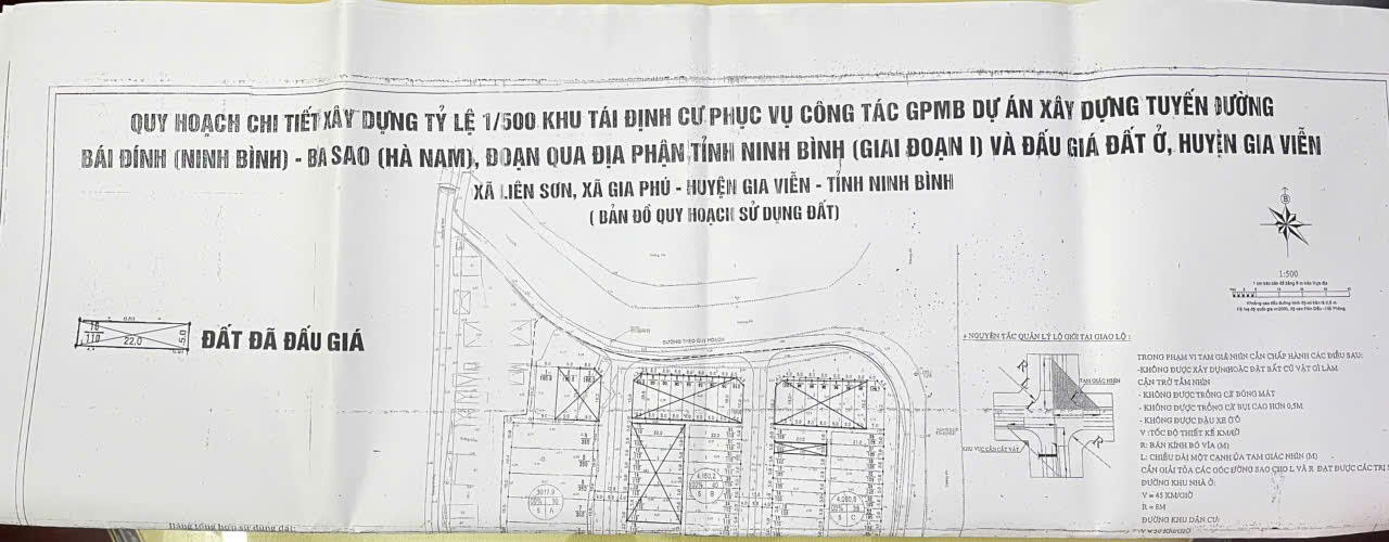 Đất nền Liên Sơn, Gia Viễn 164,8m² giá thỏa thuận - Mặt tiền 10m, hướng Bắc