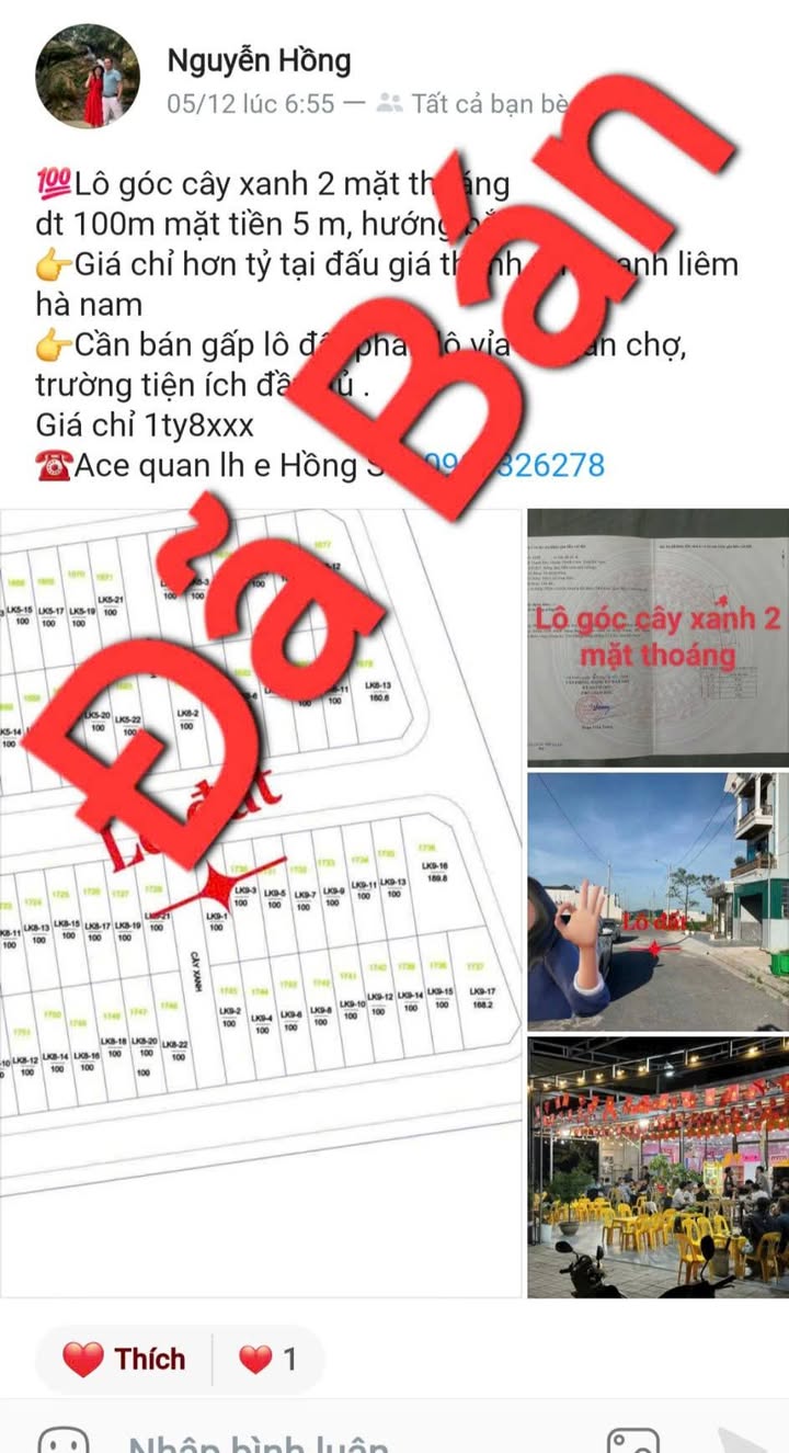 Đất nền xã Thanh Tân 100m² giá 1.7 tỷ - Gần trường, chợ tiện lợi!