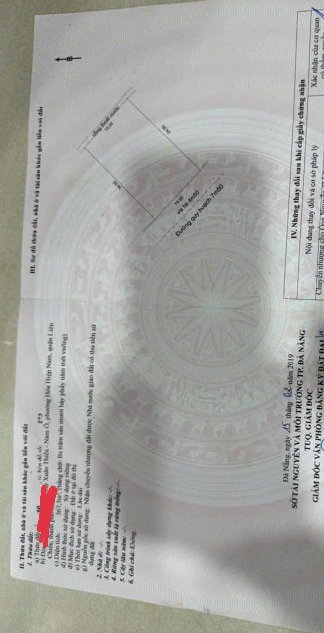 Đất nền Hòa Hiệp Nam Đà Nẵng 368m² giá 16.5 tỷ - Khu dân cư đông đúc gần biển!