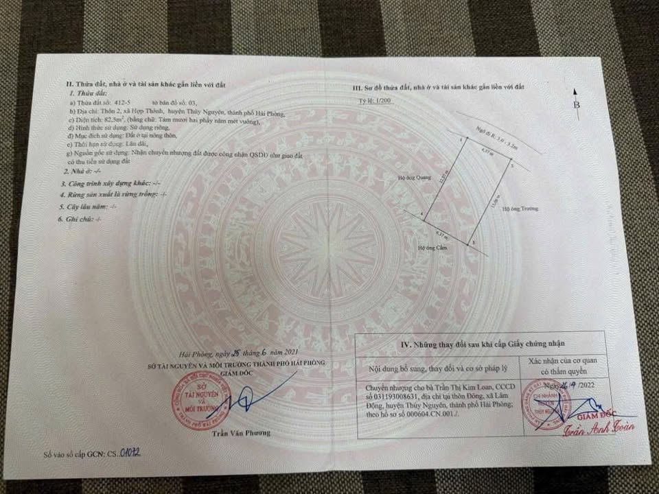 Đất nền Thôn 2, phường Lê Ích Mộc 82,5m² giá chỉ 9xx triệu - Sổ đỏ chính chủ!