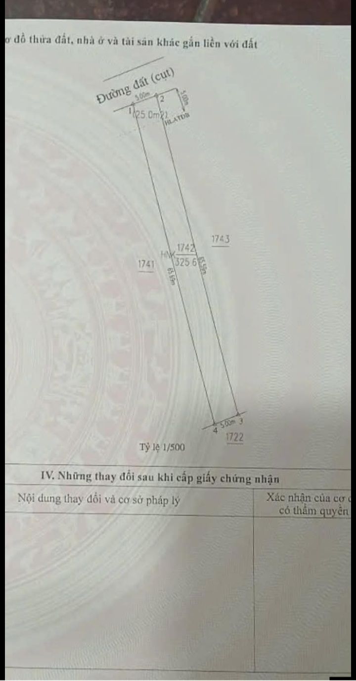 Đất nền Tân Hiệp 325m² giá 1.7 tỷ - Đối diện trung tâm hành chính