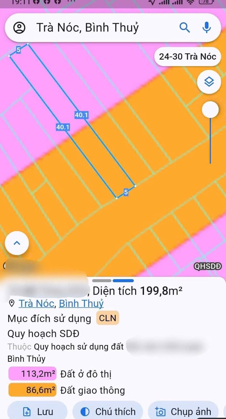 Đất nền mặt tiền đường Nguyễn Chí Thanh, Bình Thủy, Cần Thơ 200m² giá 2 tỷ - Cơ hội đầu tư sinh lời!