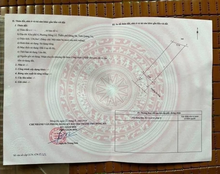 Đất nền Đông Hà 144m² giá 1.2 tỷ - Vị trí trung tâm, giao thông thuận lợi!