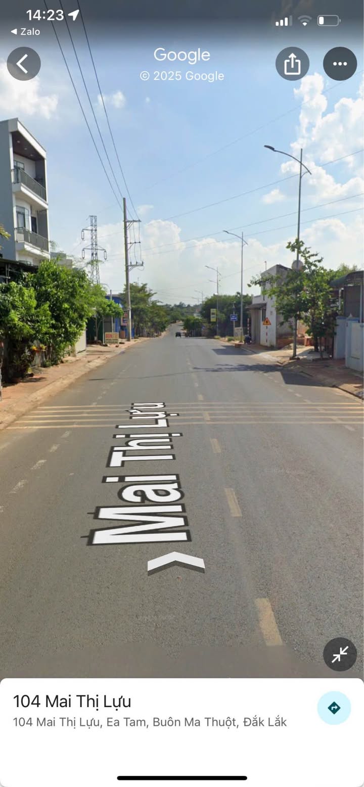 Đất nền hẻm Mai Thị Lựu, Buôn Ma Thuột 52m² giá 1.75 tỷ - Tiện ích đầy đủ, giao thông thuận lợi!