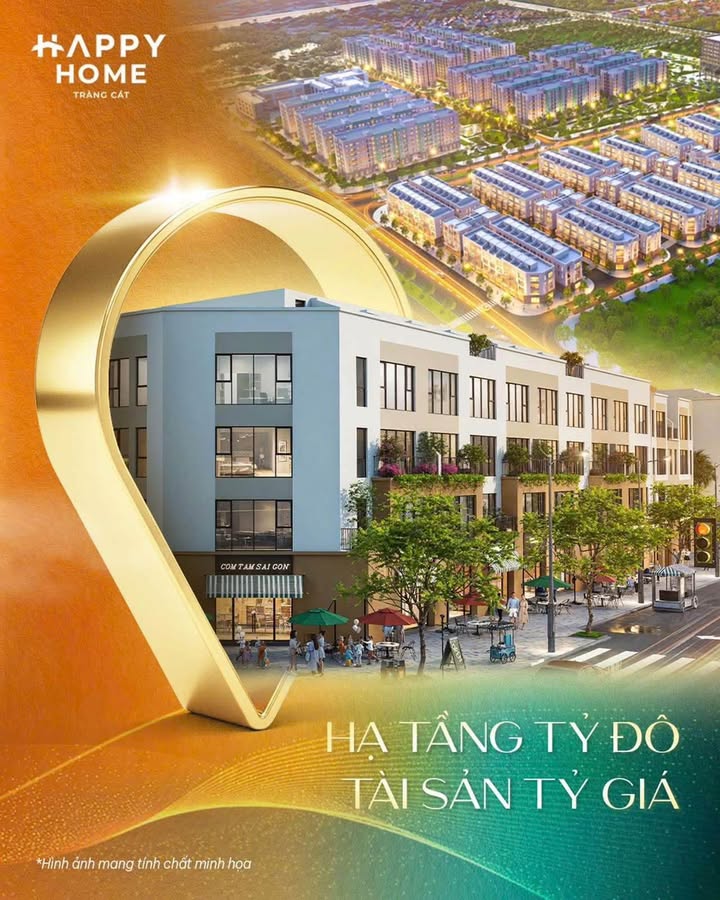 Căn hộ 2PN Vinhomes Happy Homes Hải Phòng 54m² giá 1 tỷ - Sẵn sàng vào ở!