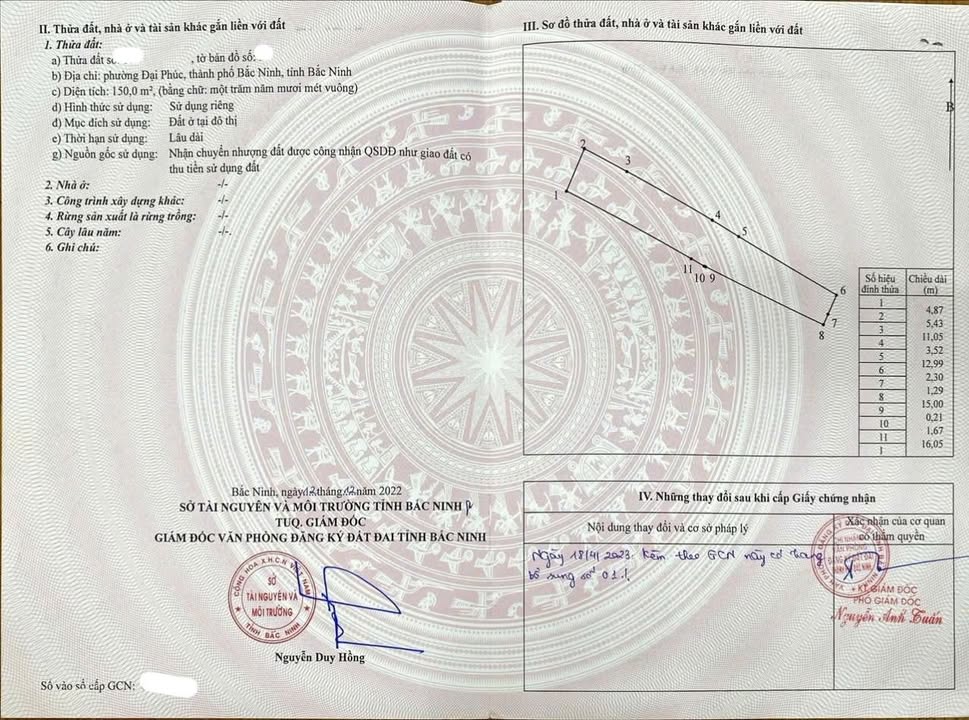 Nhà 1.5 tầng Đại Phúc Bắc Ninh 150m² giá 6.5 tỷ - Đường ô tô vào tận nhà!