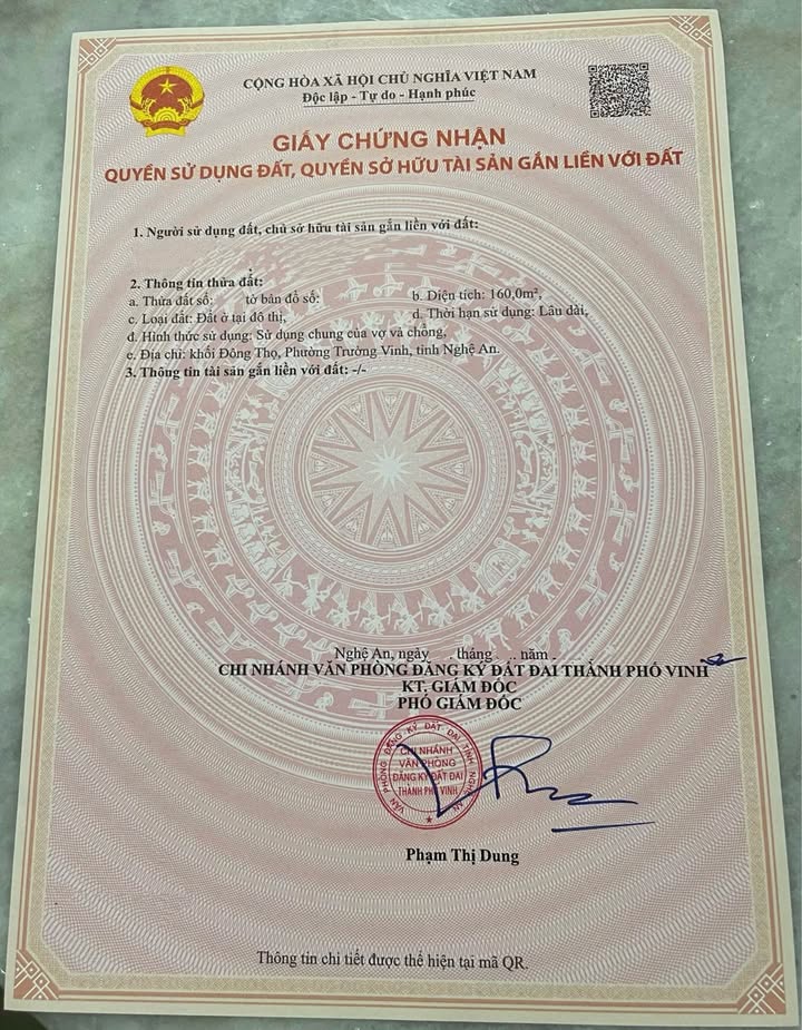 Đất đấu giá Đông Thọ, Hưng Dũng 160m² giá 7.5 tỷ - Vị trí đẹp, không lỗi!