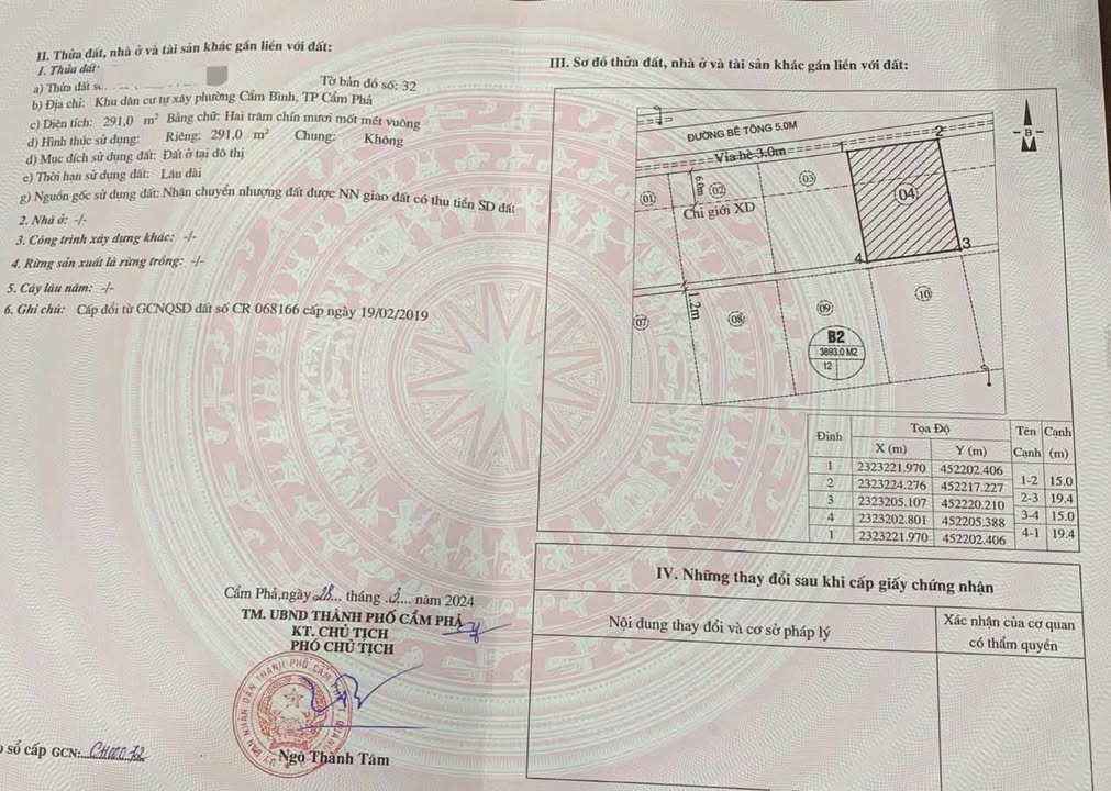 Bán gấp Biệt thự Cẩm Bình 291m² giá 4 tỷ - Nhượng lại với giá tốt!