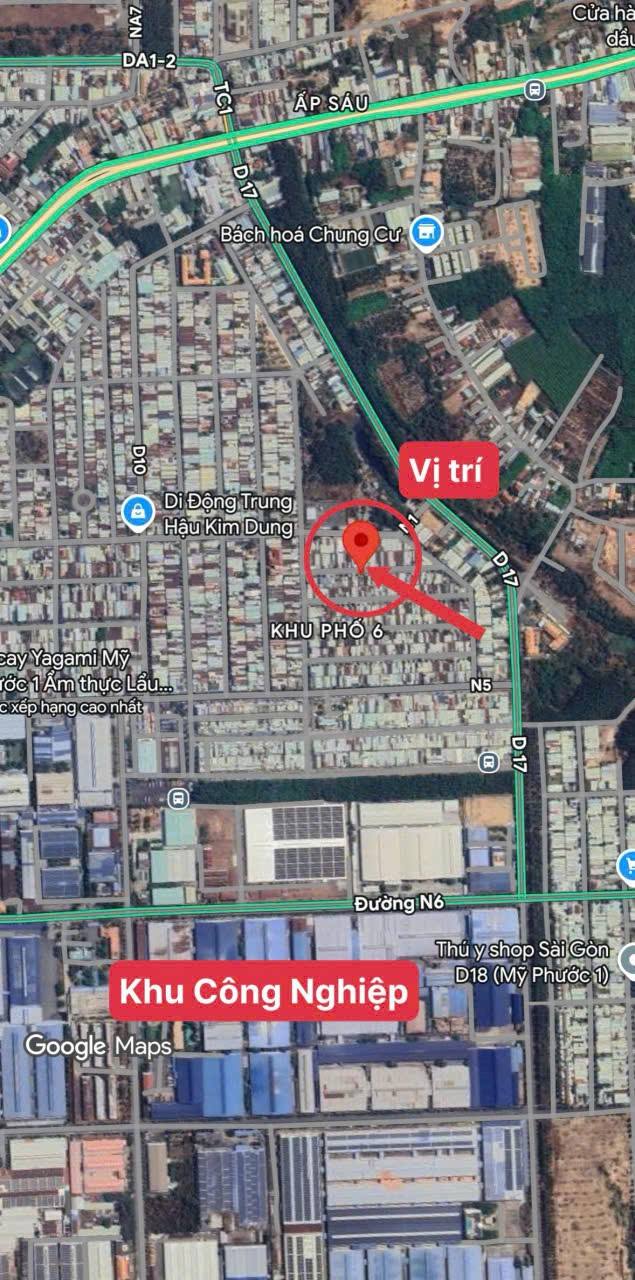 Đất nền khu đô thị Mỹ Phước, Bến Cát, 200m², giá 1.7 tỷ - Đầu tư sinh lời ngay!