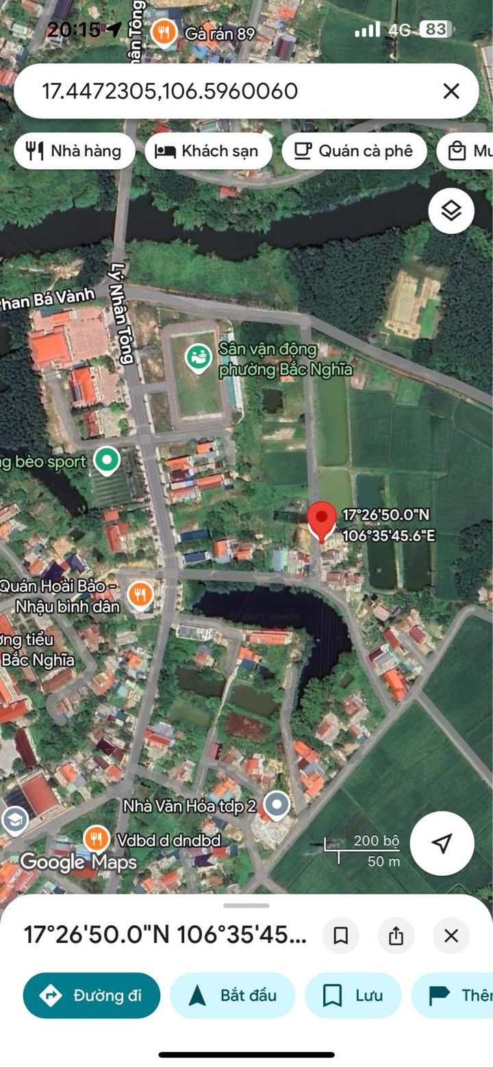 Đất nền Bắc Nghĩa, Đồng Hới, Quảng Bình 123.95m² giá 300 triệu - Cơ hội đầu tư tuyệt vời!