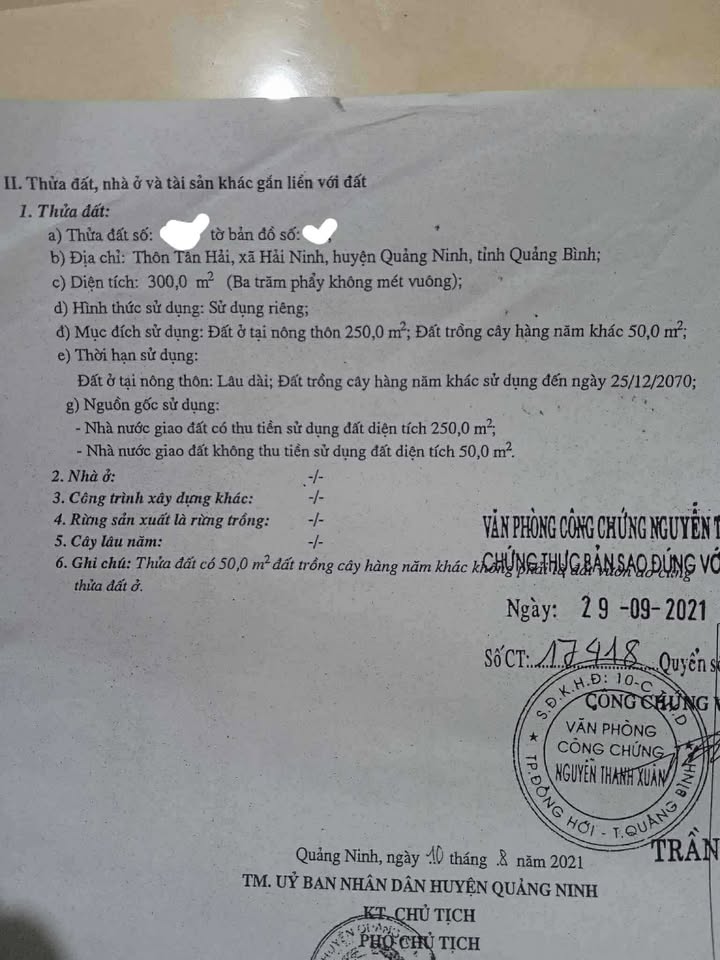 Bán lô đất FLC Hải Ninh 300m² giá 2 tỷ - Cách bãi biển chỉ 500m!