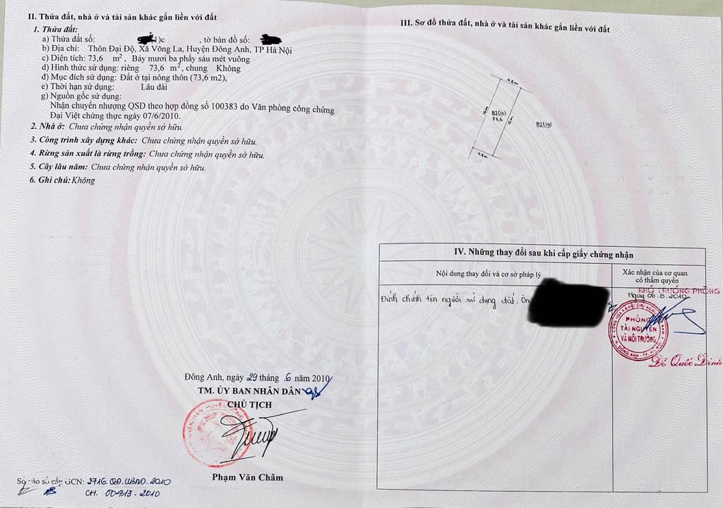 Đất nền Võng La Đông Anh 73m² giá 5.88 tỷ - Chính chủ bán gấp!