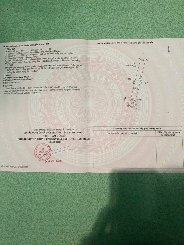 Đất nền Minh Thạnh, Dầu Tiếng 2300m² - Giá thỏa thuận hấp dẫn!