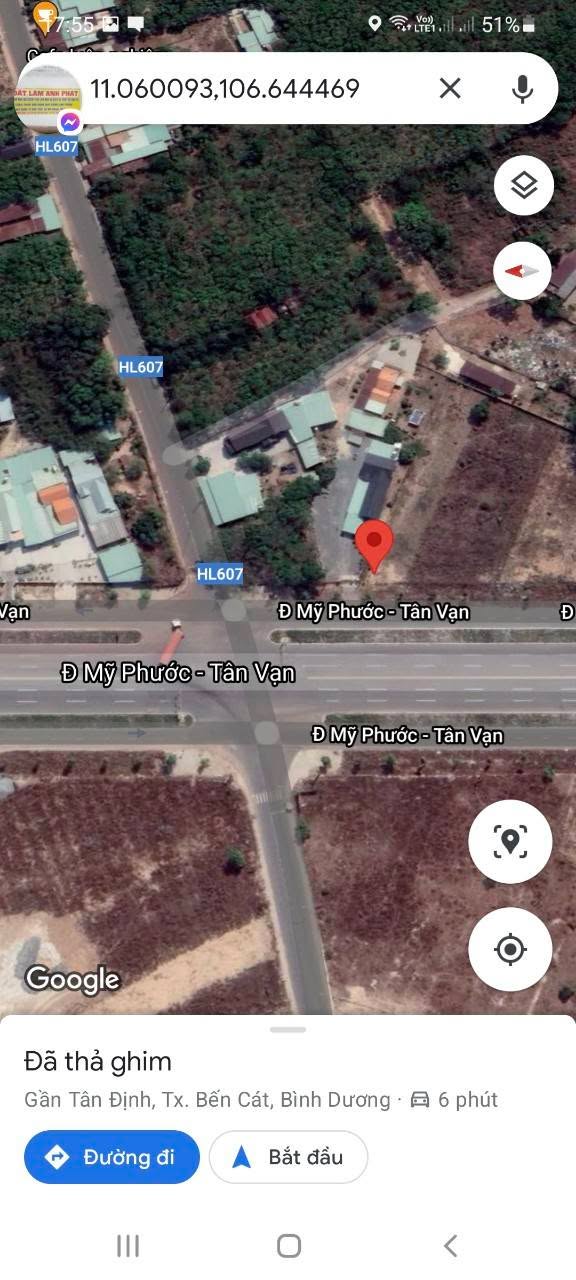 Đất mặt tiền Mỹ Phước Tân Vạn 1050m² giá 10 tỷ - Cơ hội đầu tư sinh lời!