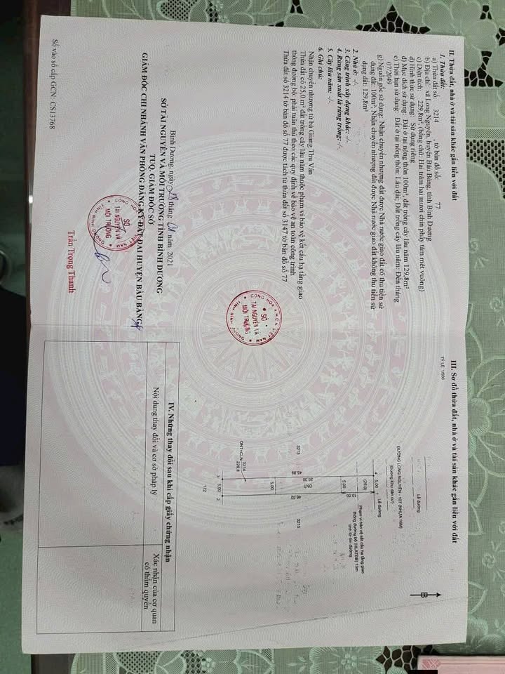 Đất nền Bàu Bàng - Phường Long Nguyên 129.8m² giá 850 triệu - Tiềm năng tăng giá cao!