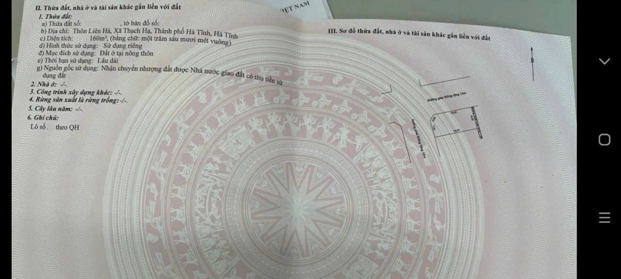 Nhà 3 tầng 2 mặt tiền TDP Liên Hà, Thạch Hạ 160m² - Giá 2 tỷ, gần trường và chợ