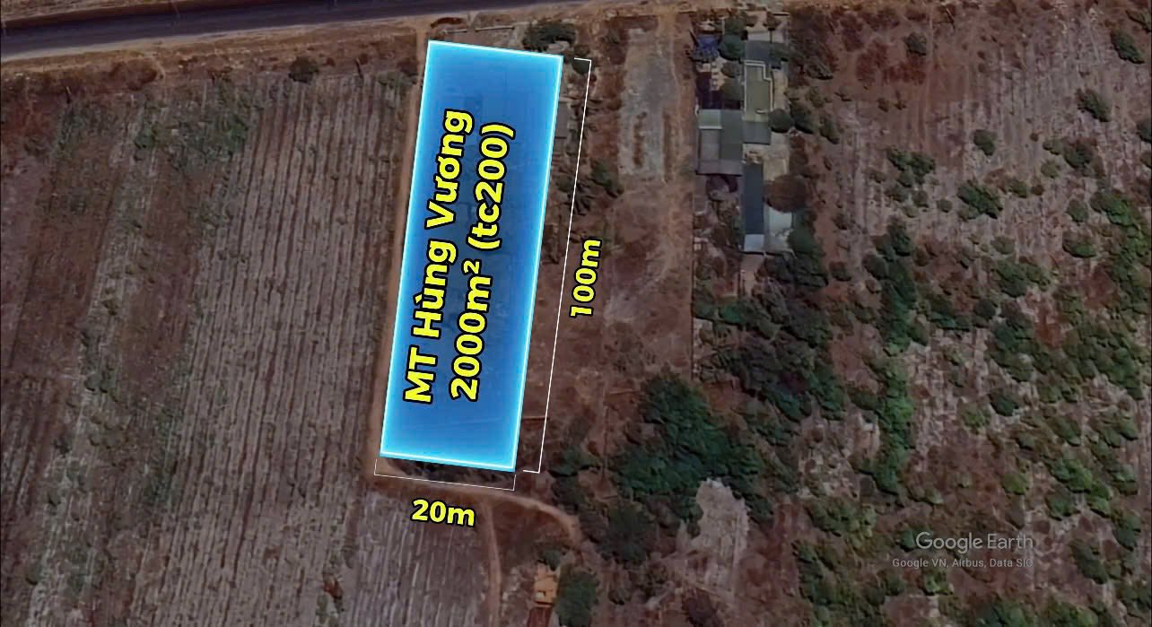 Đất mặt tiền Hùng Vương, La Gi 2000m² giá chỉ 8 tỷ - Cơ hội đầu tư hấp dẫn!