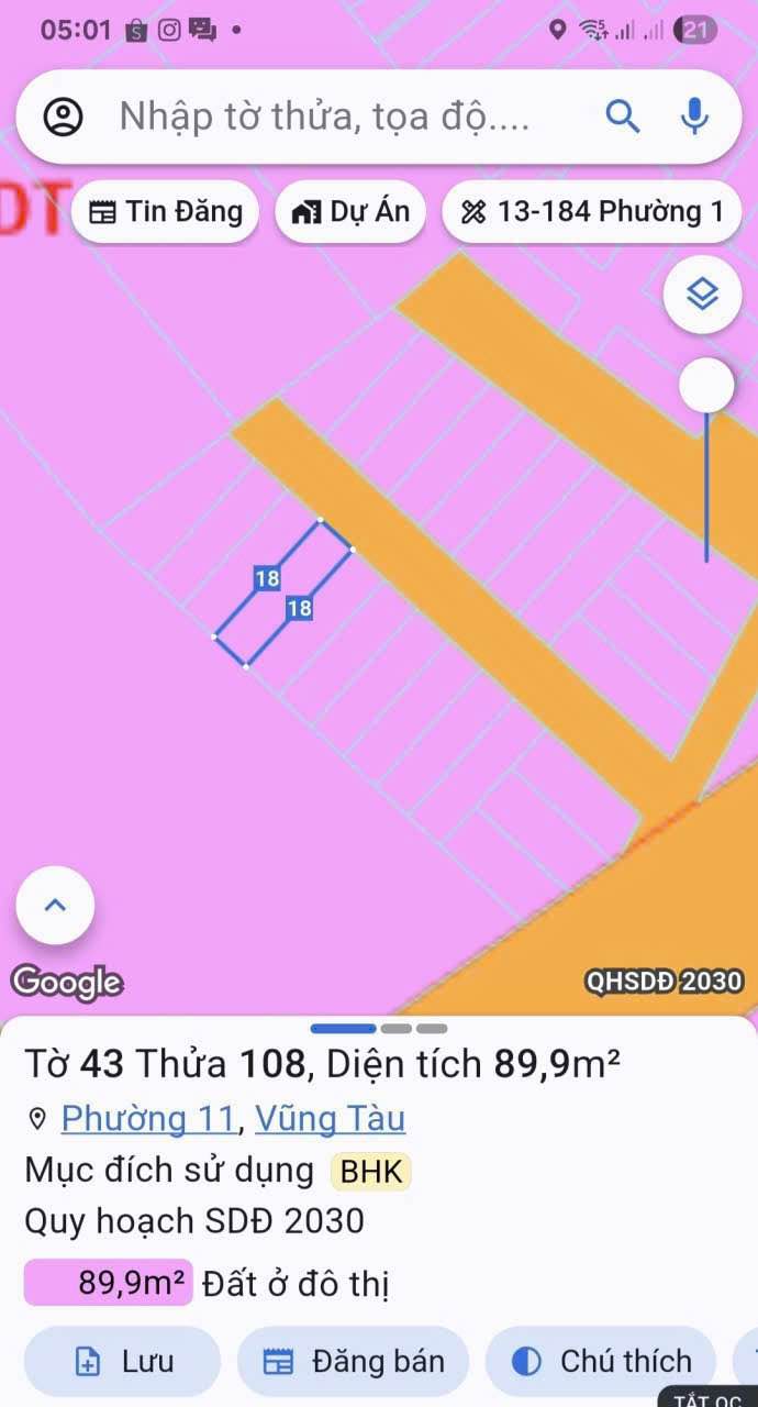 Lô đất Hẻm 34 Bắc Sơn, Phường Phước Thắng, 89,9m² giá 2,68 tỷ - Cơ hội đầu tư hấp dẫn!