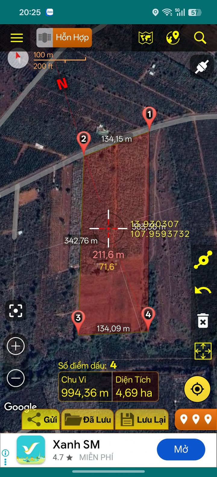 Đất Farm 4.6ha mặt tiền Trần Can, Diên Phú - Giá tốt cho đầu tư