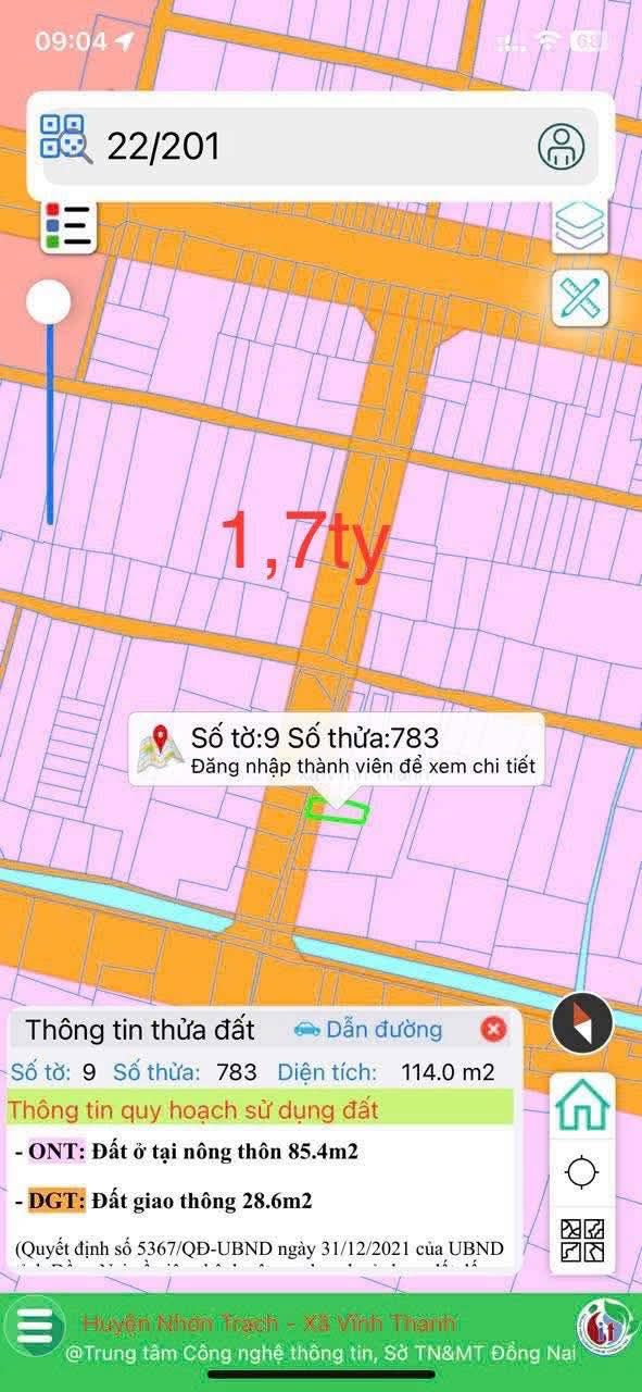 Đất nền Hùng Vương, xã Phước An, 114m² giá 1.68 tỷ - Cơ hội đầu tư tuyệt vời!