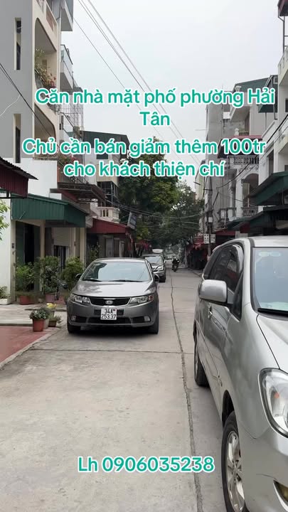 Nhà 2 tầng mặt phố Hải Tân 67m² giá 3.1 tỷ - Đường ô tô tránh nhau!