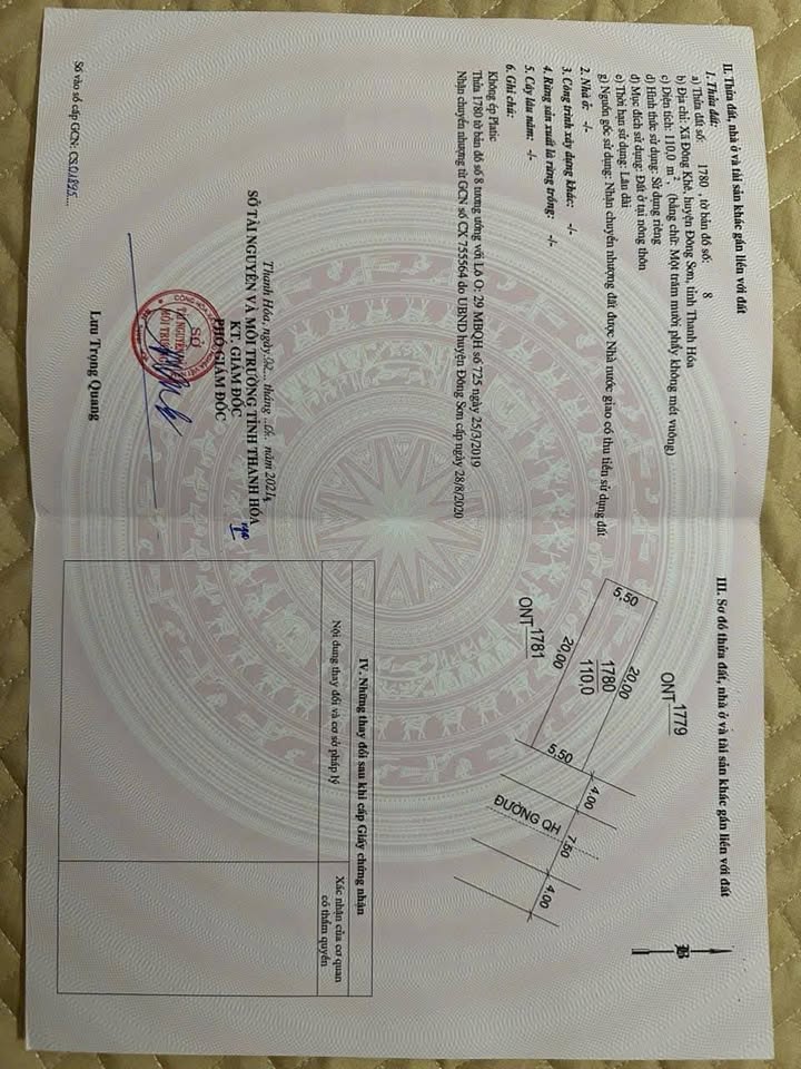 Đất nền Đông Sơn Thanh Hóa 110m² giá 1.2 tỷ - Chính chủ bán gấp!