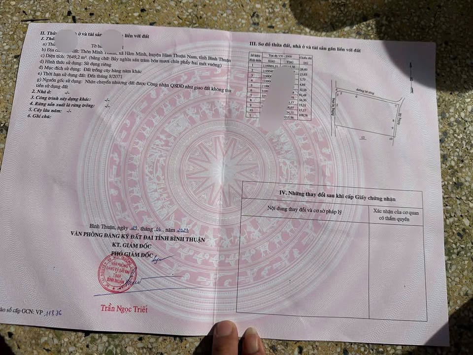 Đất vườn Thanh Long 7649m² giá 2.295 tỷ - Mặt tiền đẹp, đầu tư sinh lời!