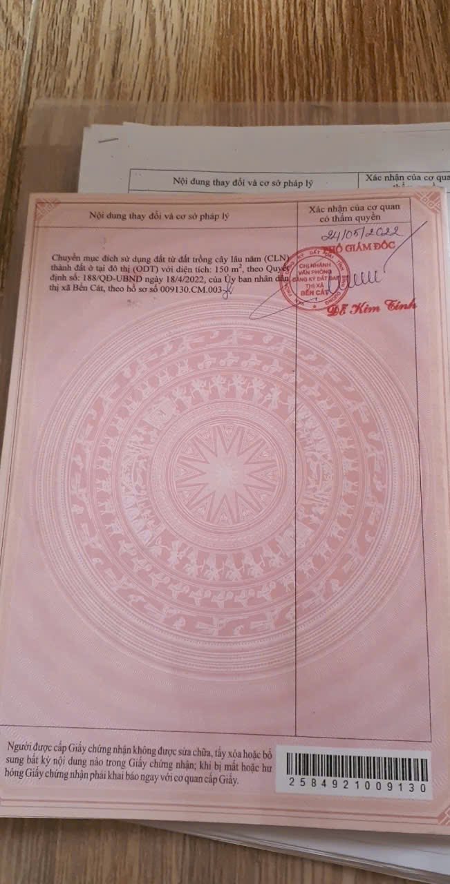 Đất nền Hòa Lợi, Bến Cát, Bình Dương 720m² - Giá chốt 2.9 tỷ, đầu tư sinh lời!