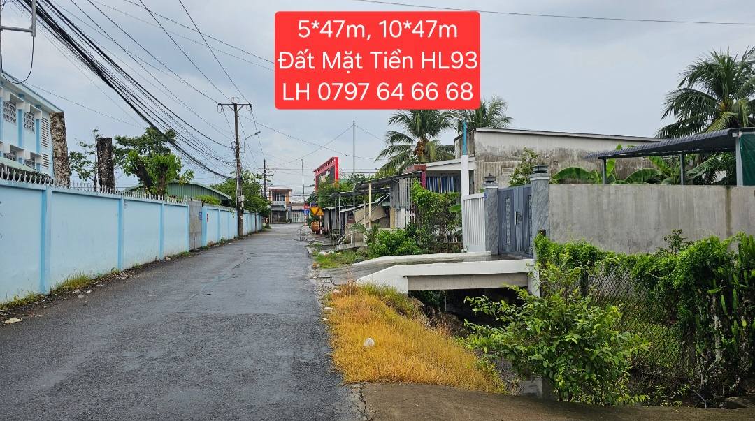 Đất mặt tiền HL93, Phường Trung An, Mỹ Tho 233m² chỉ 2 tỷ - Cơ hội đầu tư hấp dẫn!