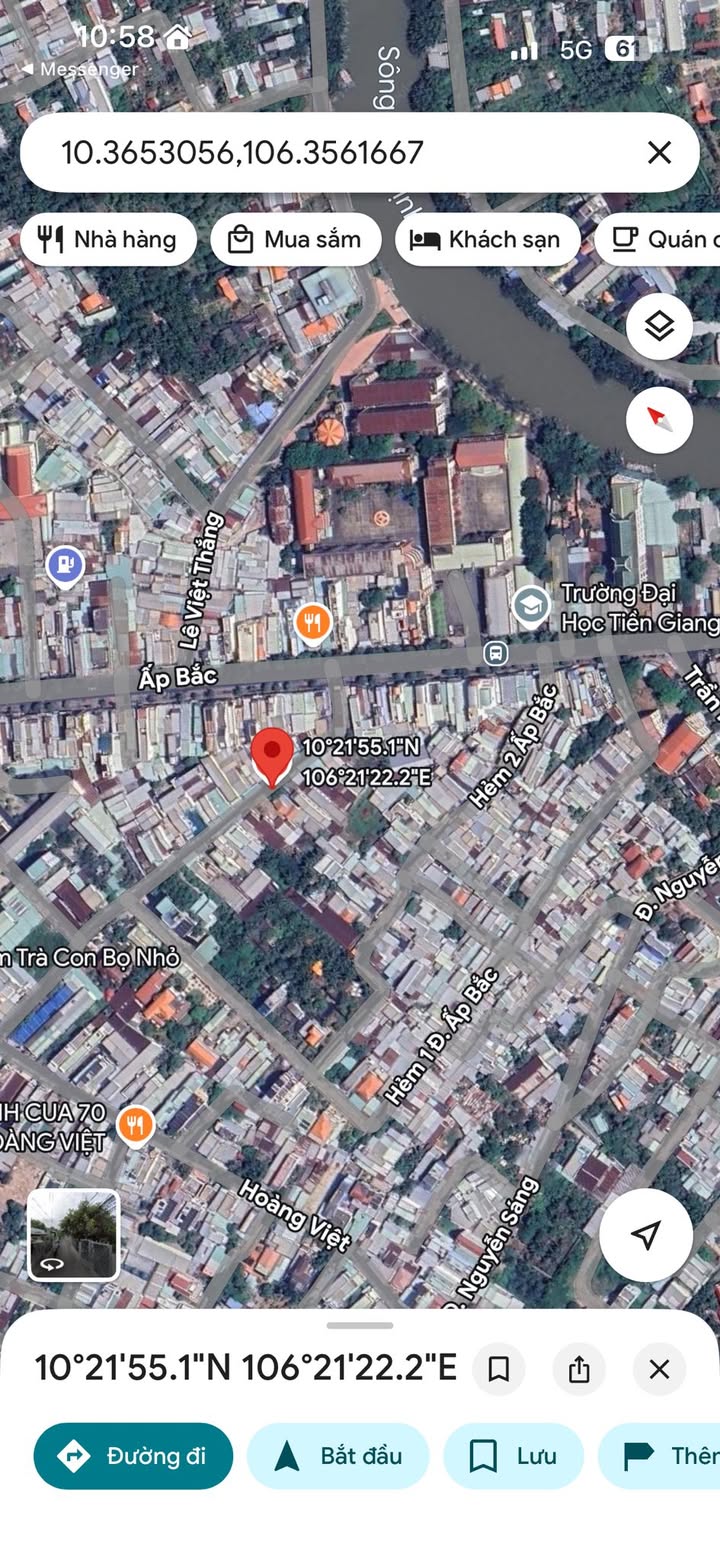 Nhà lầu 89.57m² mặt tiền Ấp Bắc, Mỹ Tho - Kinh doanh sầm uất, giá 3.9 tỷ!