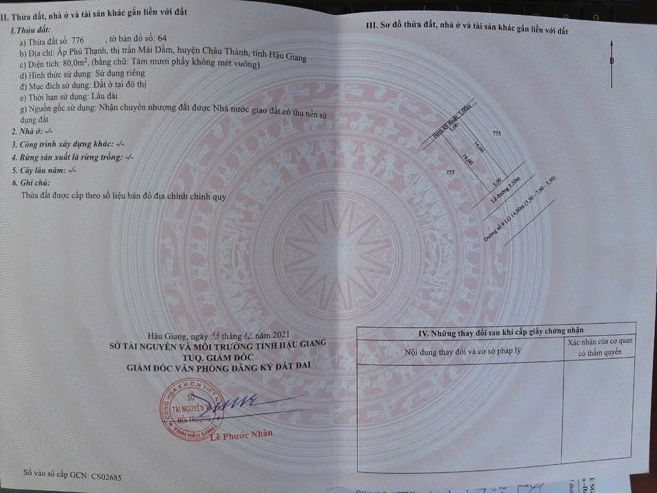 Đất nền KDC Vạn Phát Sông Hậu 80m² giá 730 triệu - Chính chủ bán lỗ!