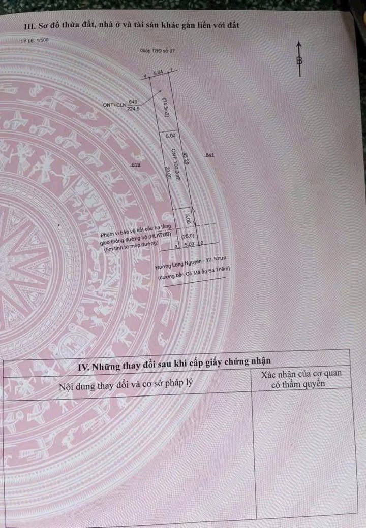 Đất nền Long Nguyên 225m² giá 600 triệu - Bán gấp chính chủ!