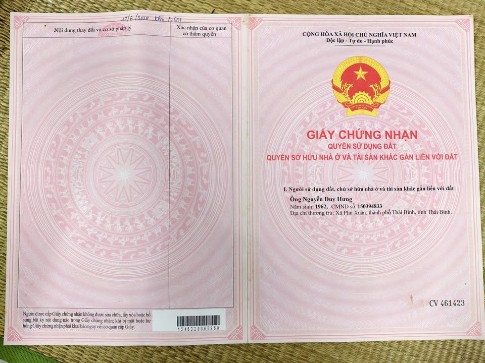 Đất nền thôn Đại Lai 2, xã Phú Xuân, Thái Bình 89.3m² - Cơ hội đầu tư tuyệt vời!