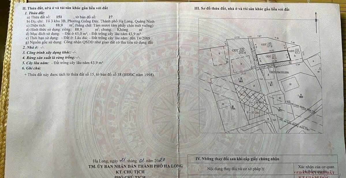 Đất nền Giếng Đáy Hạ Long 88.9m² giá 1 tỷ - Đường ô tô tận cửa!